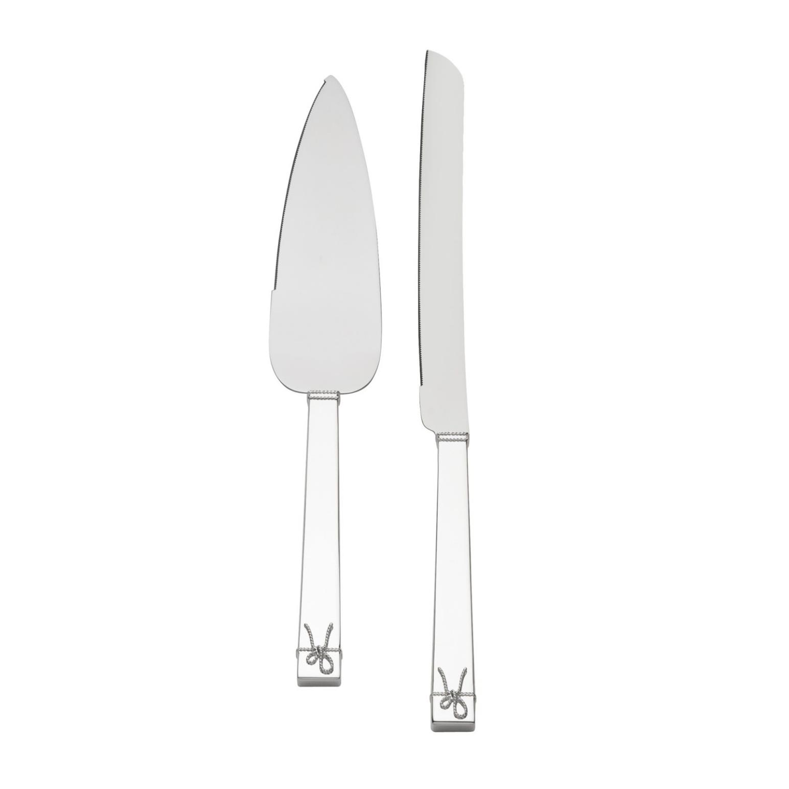 Vera Wang Metal Love Knots Cake & Trowel Set