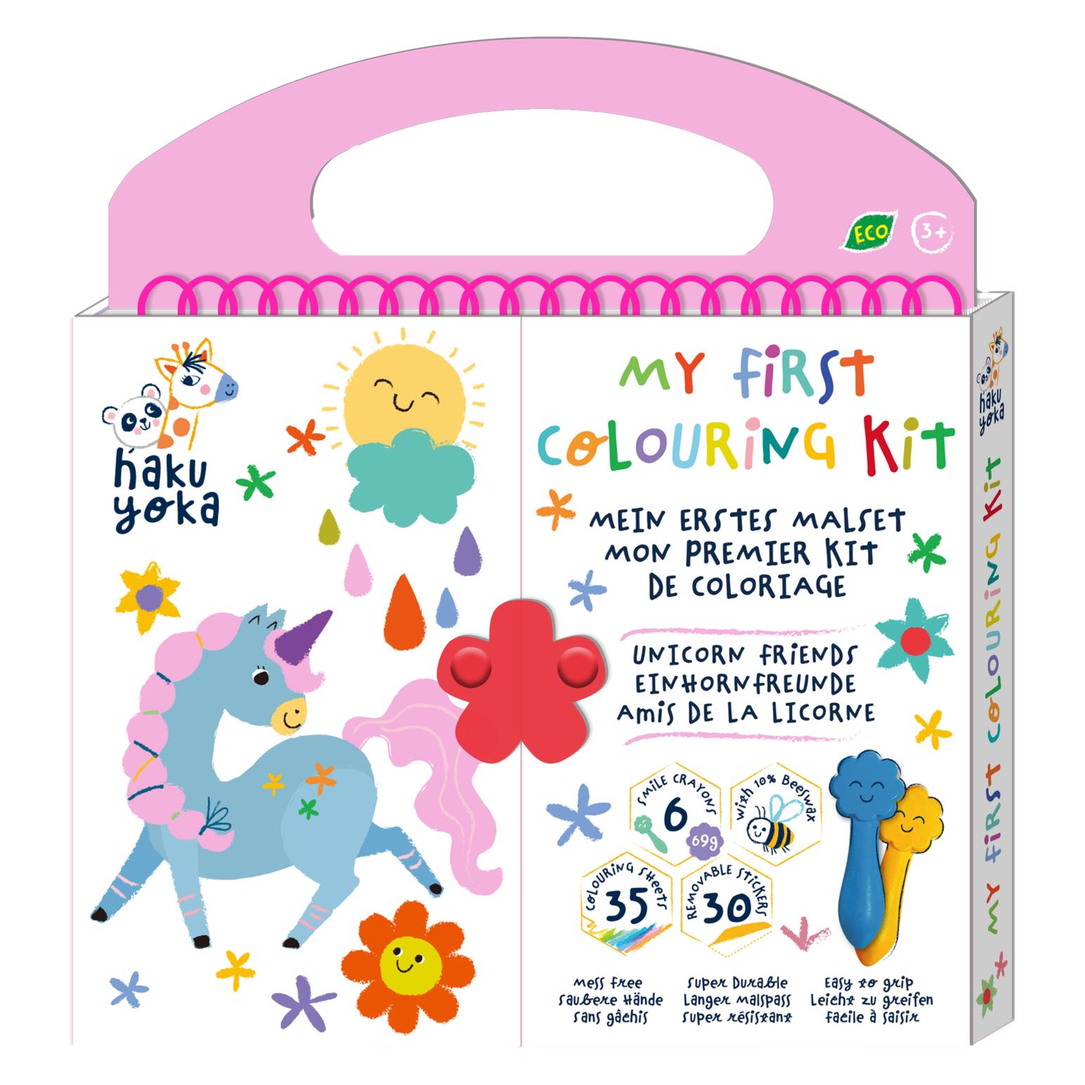 Haku Yoka My First Colouring Kit-Unicorn Friends