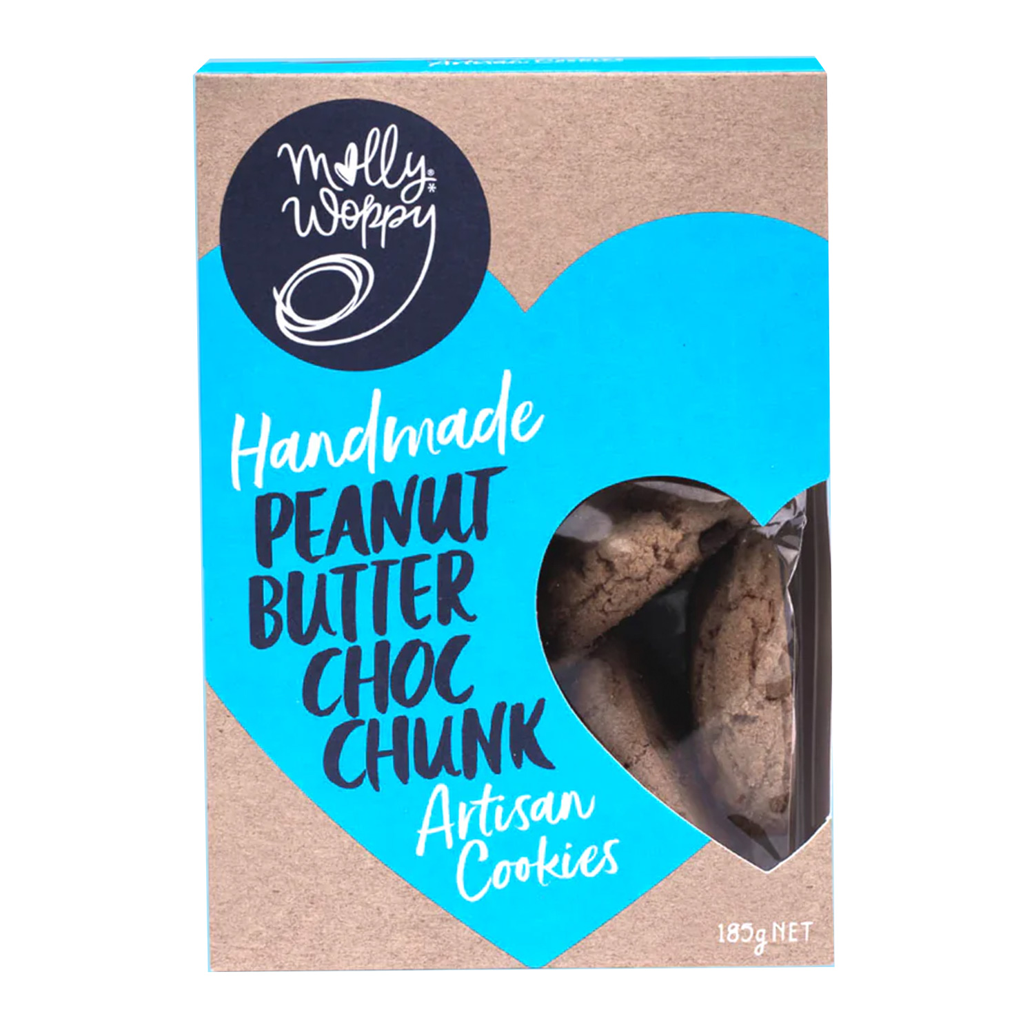 Molly Woppy Artisan Cookies Peanut Butter Choc Chunk 185g