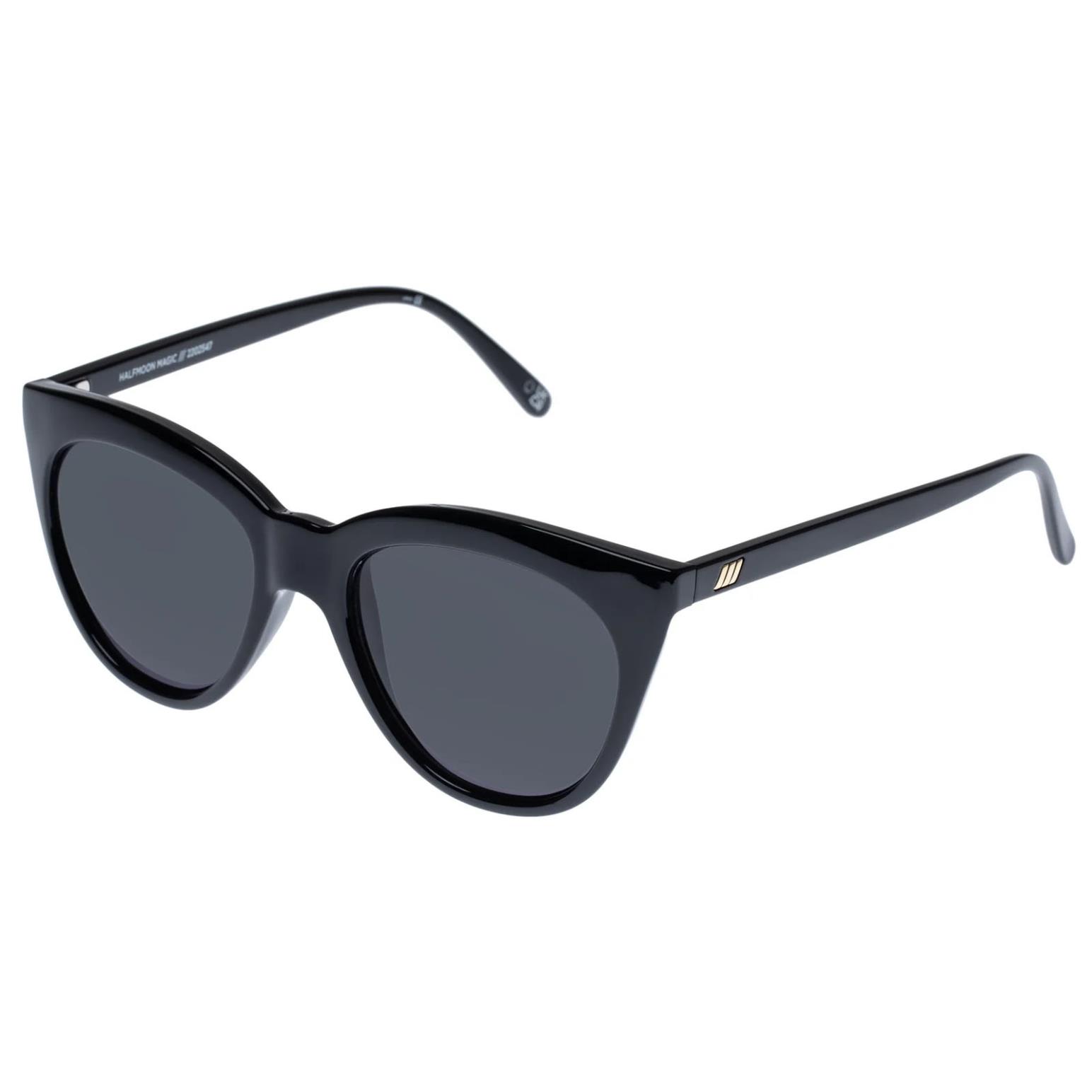 Le Specs Halfmoon Magic Black Sunglasses