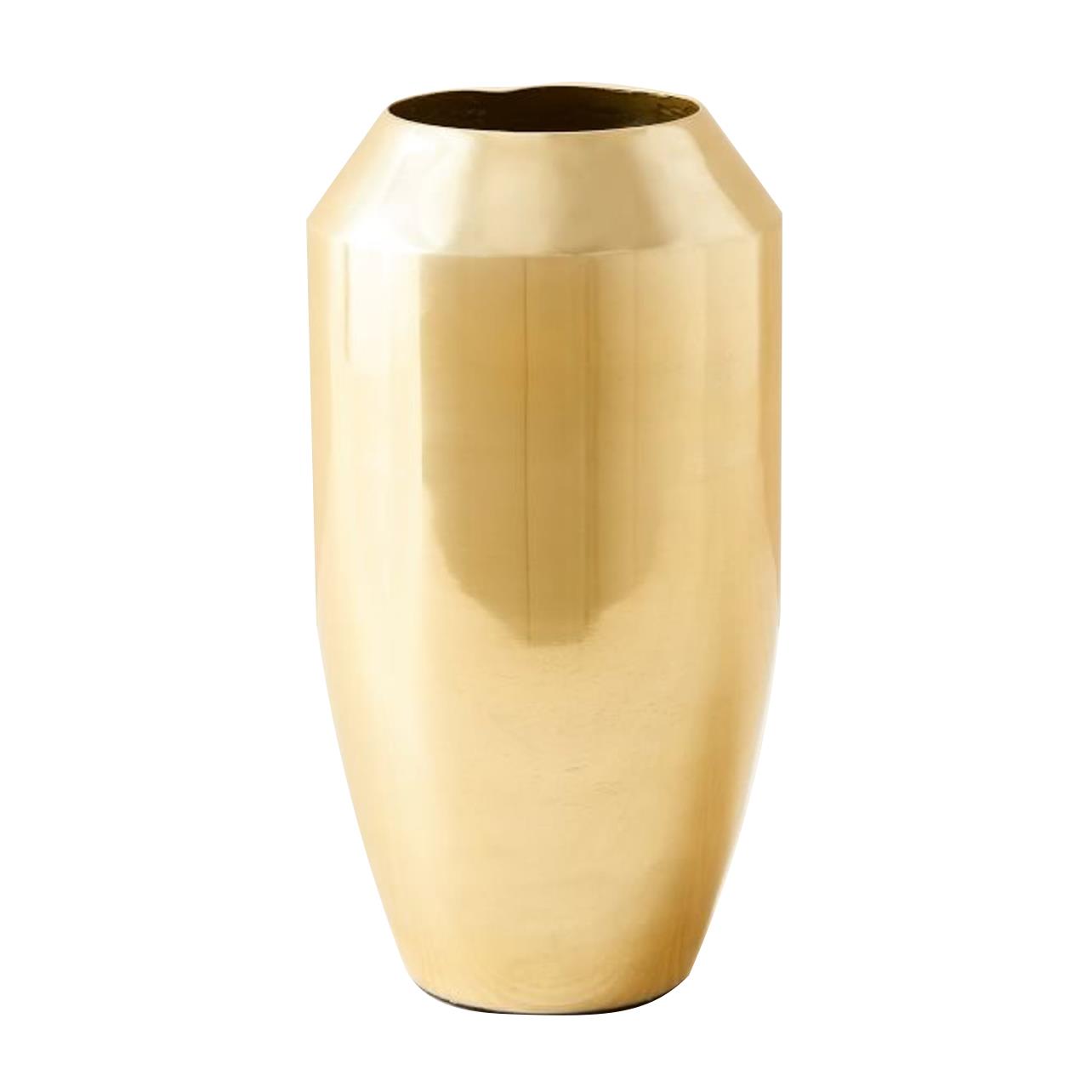 West Elm Foundations Metal Vase Medium Antique Brass