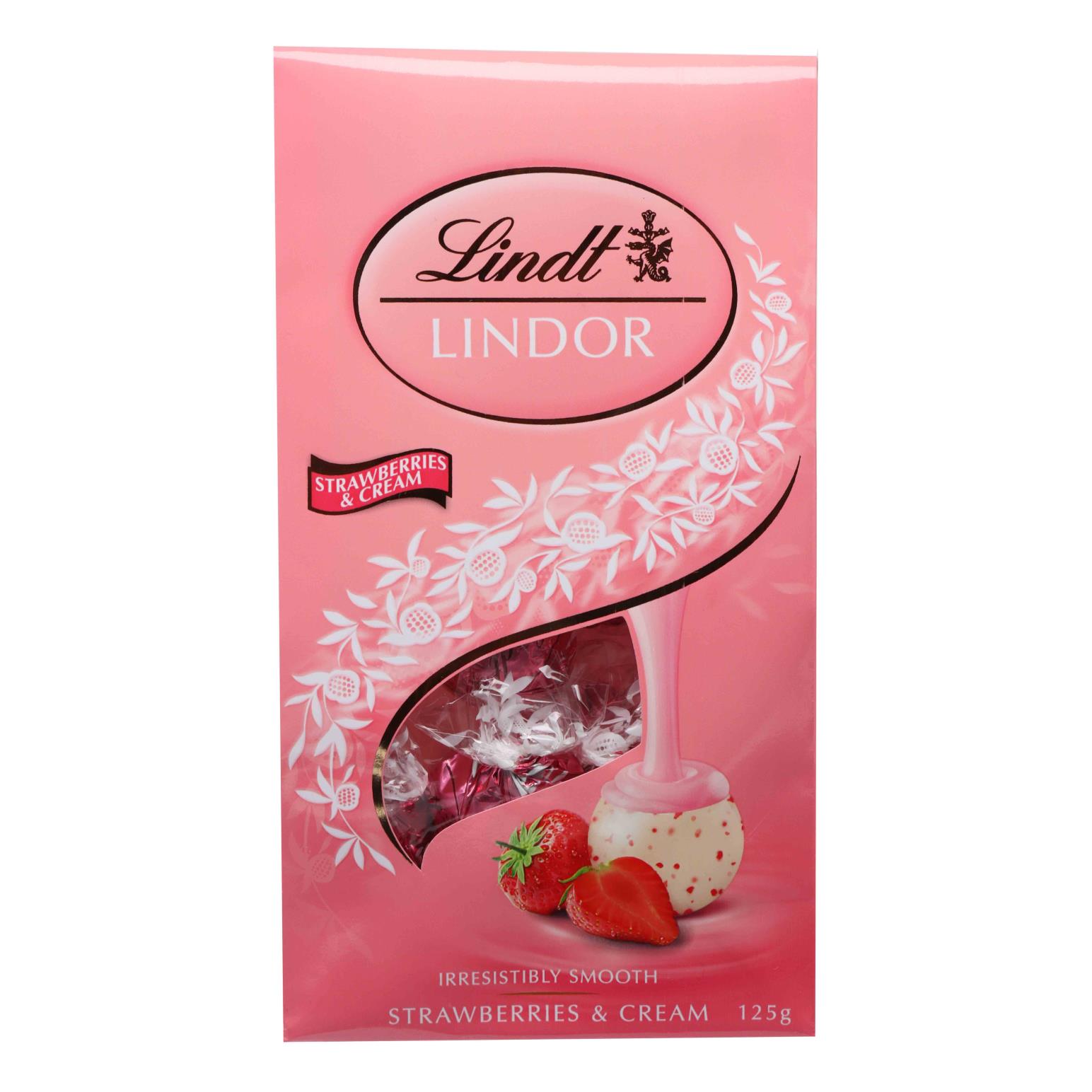 Lindor Strawberries and Cream Pouch 125g