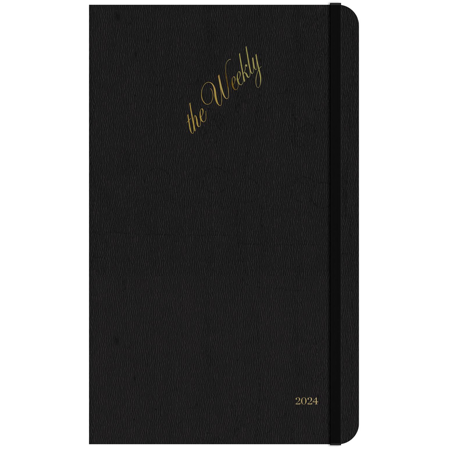 PdiPigna A5 Soft Cover Weekly Diary - Black