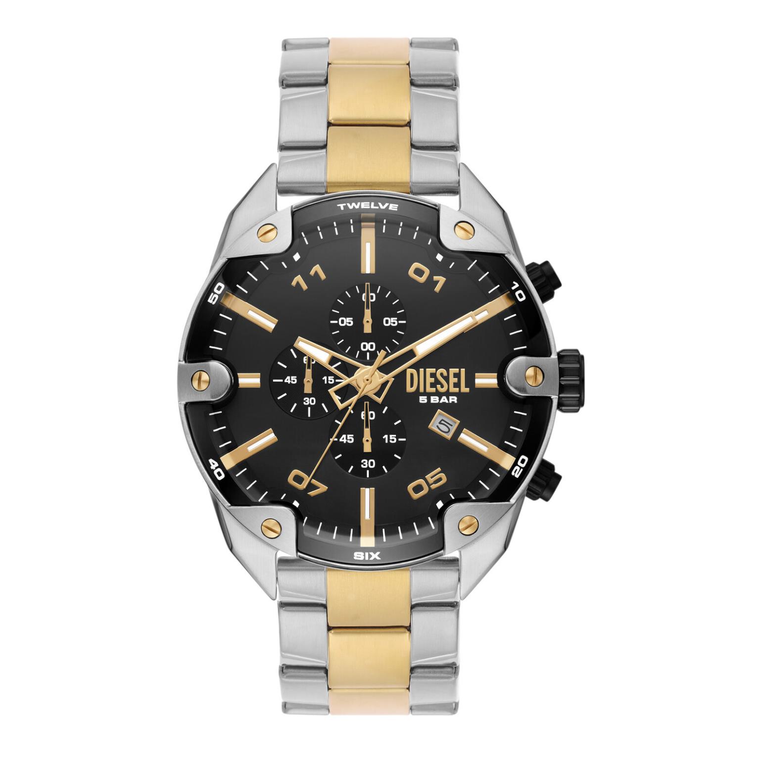 Diesel Spiked 2-Tone Watch DZ4627