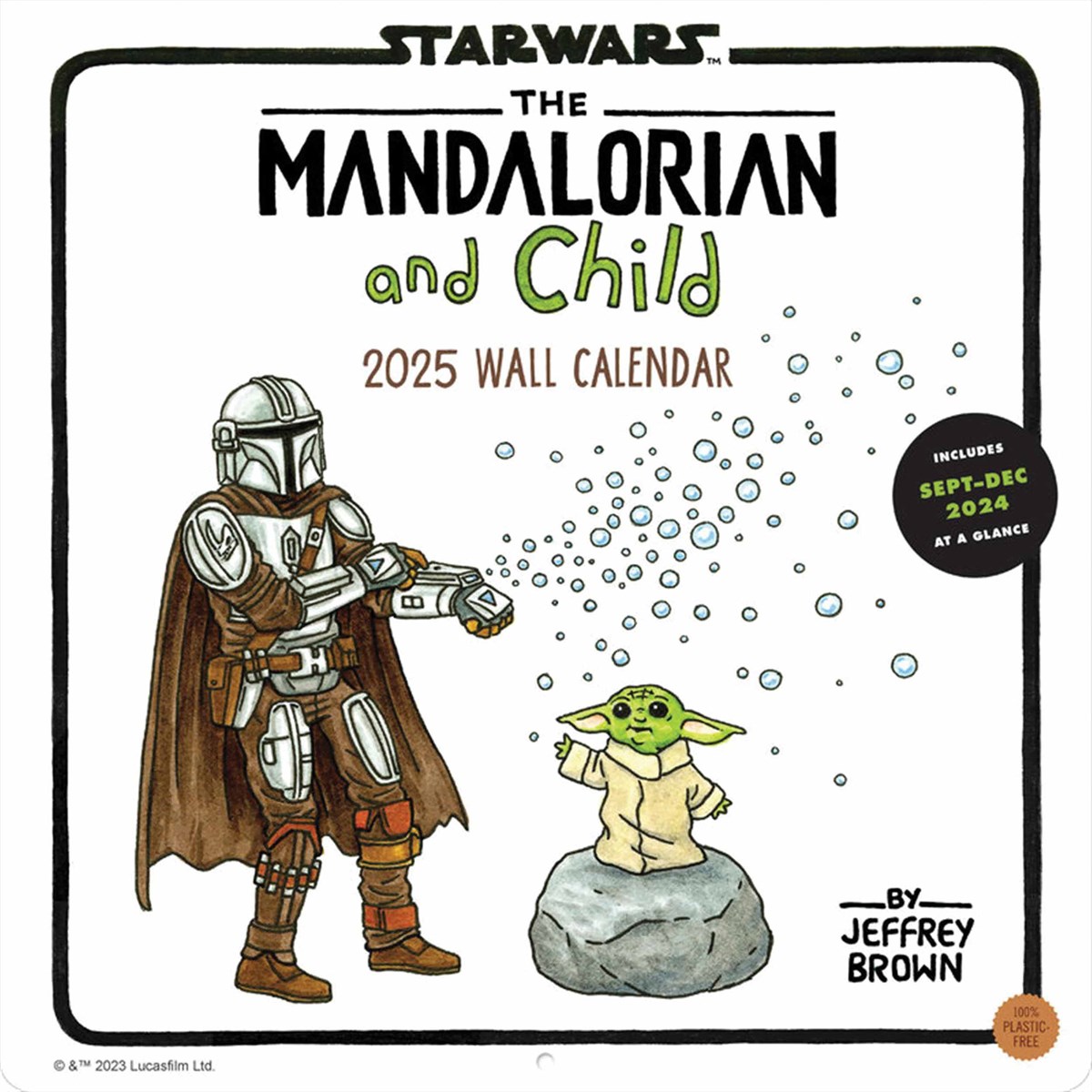 Mandalorian & Child 2025 Wall Calendar