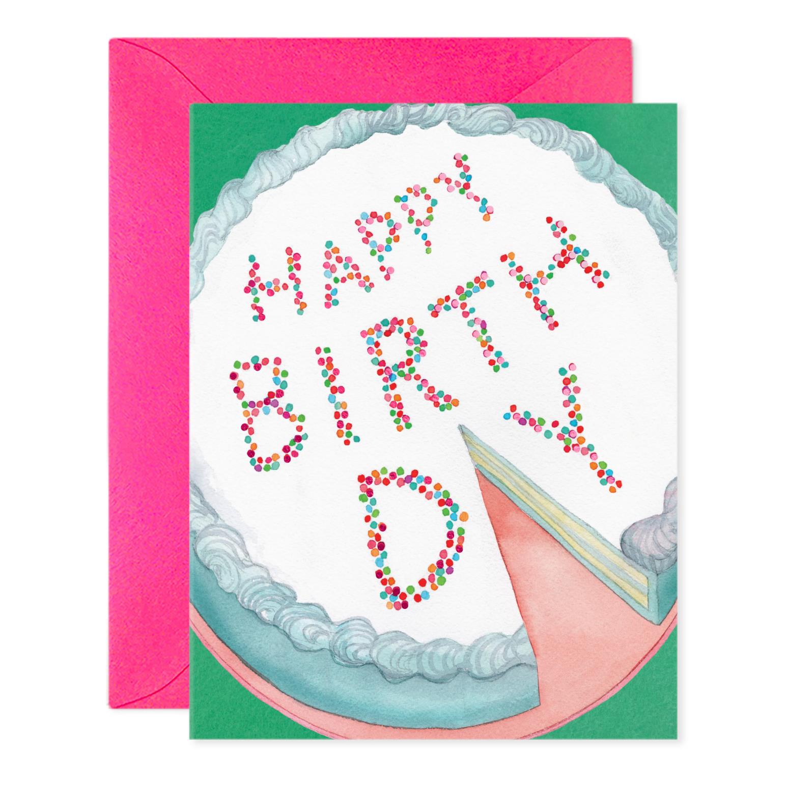 E Frances Cake Slice Card