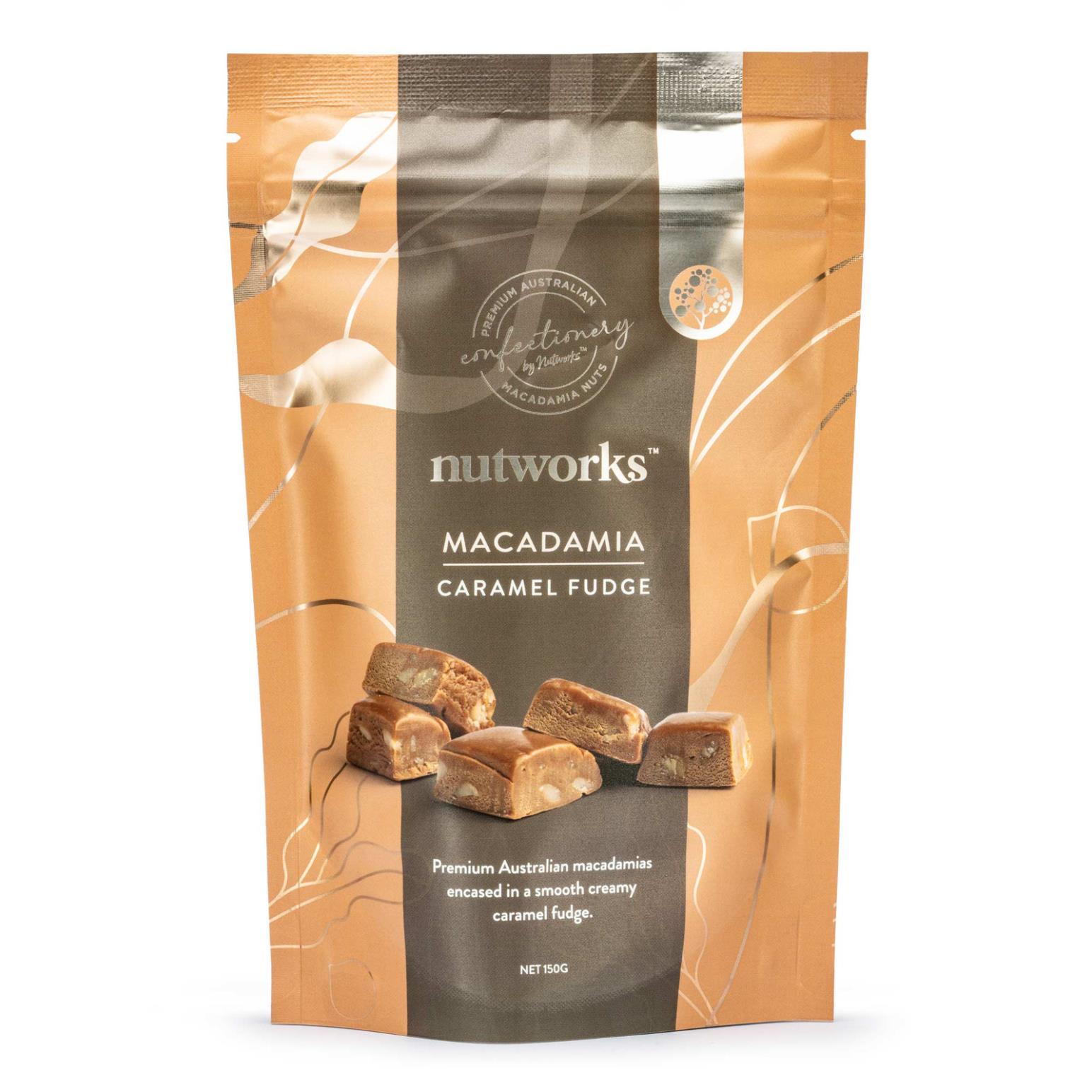 Nutworks Caramel Macadamia Fudge 150g