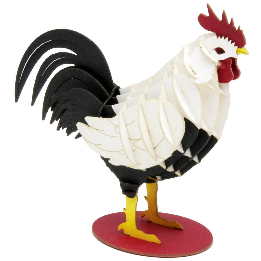 Fridolin 3D Paper Model - Rooster