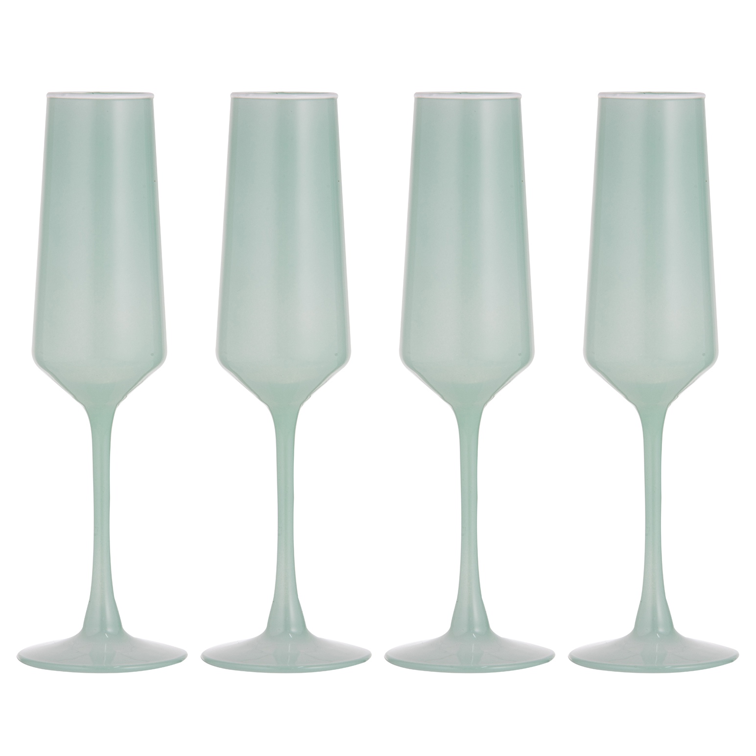 Ladelle Chelsea Mint Champagne Glass Set Of 4