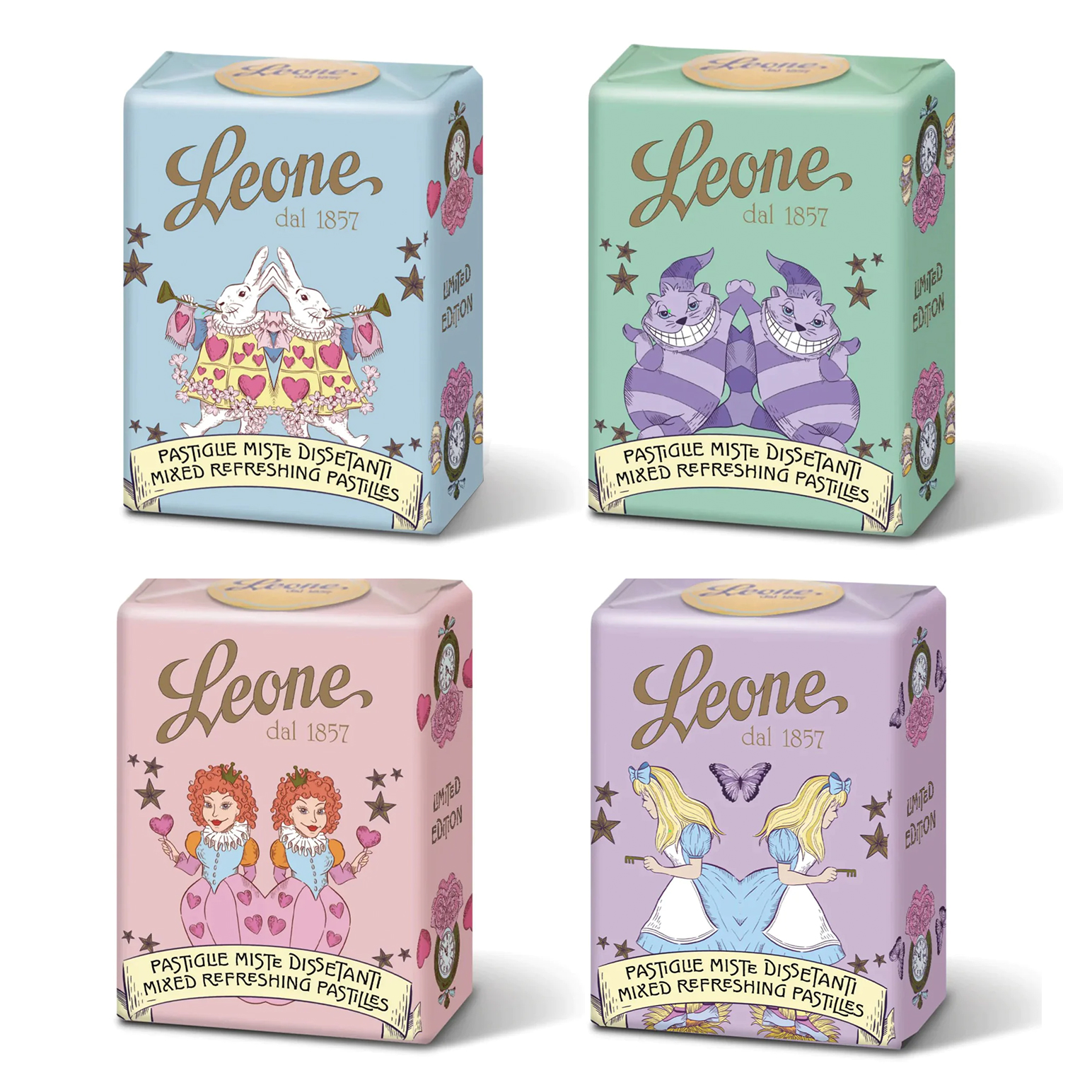 Leone Alice In Wonderland Assorted Pastilles 30g