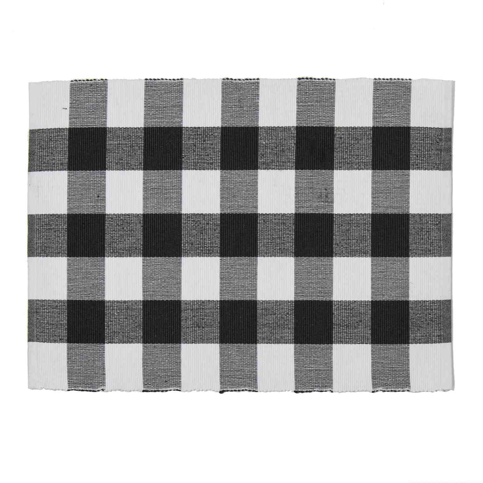 Ladelle Eco Gingham Black Kitchen Towel Pack Of 2