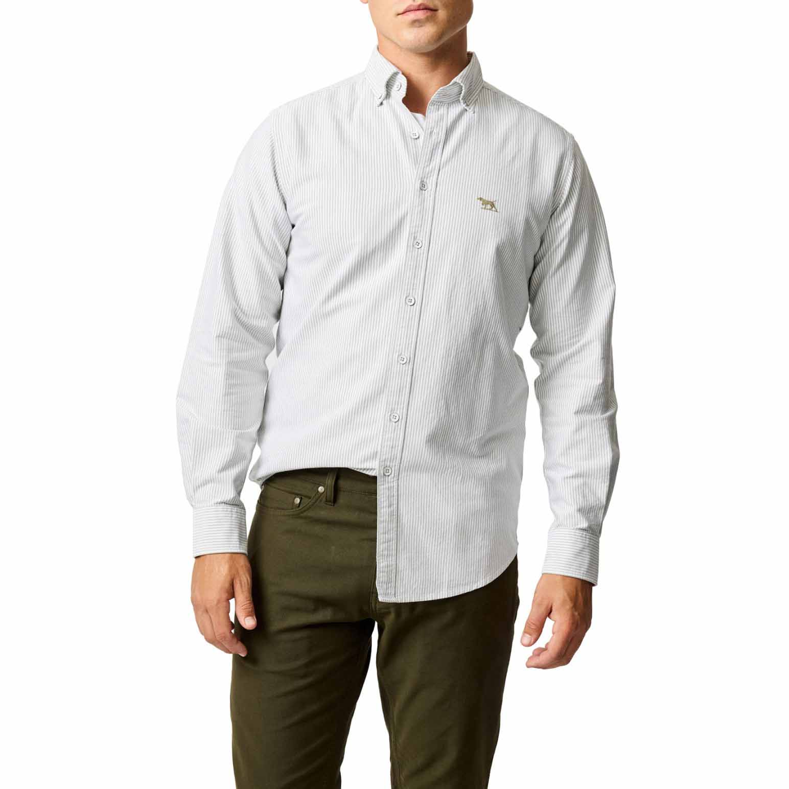 Rodd & Gunn Gunn Oxford Stripe Ls Sports Fit Shirt