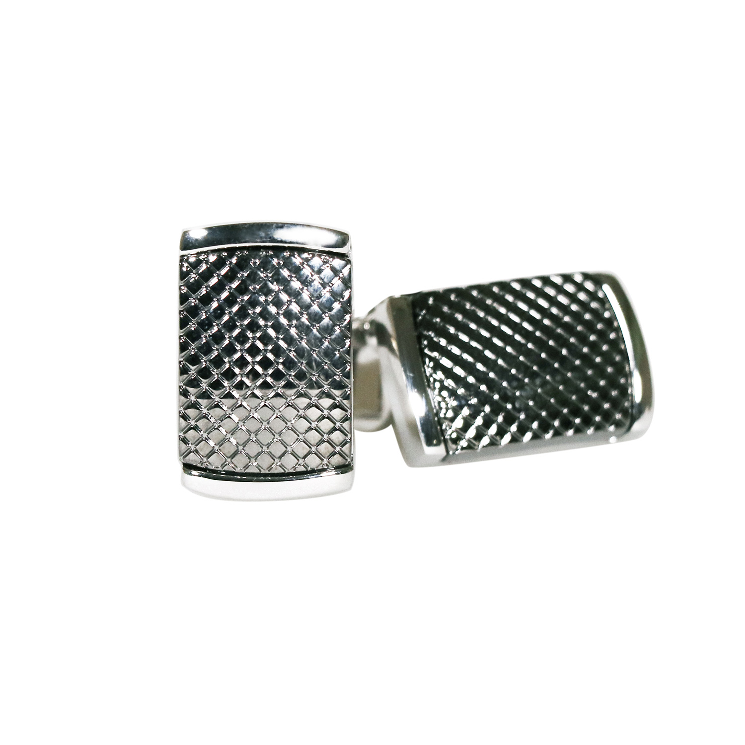 Fellini Inlaid Graphite Cufflinks