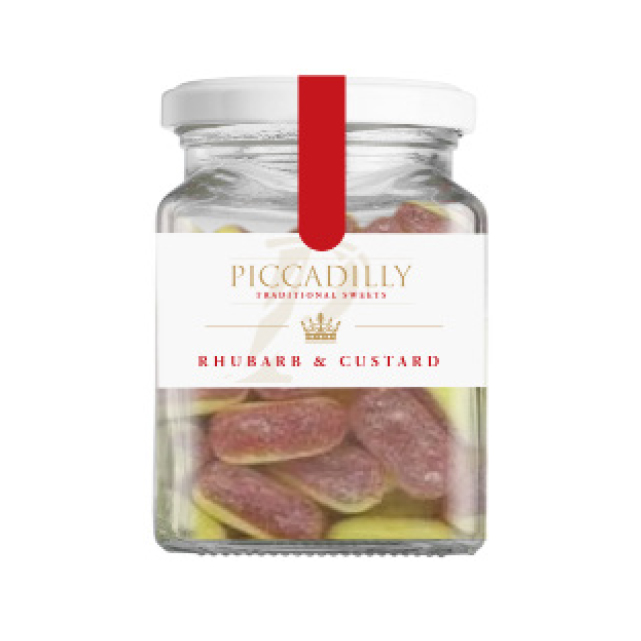 Piccadilly Traditional Sweets Rhubarb & Custard 150g