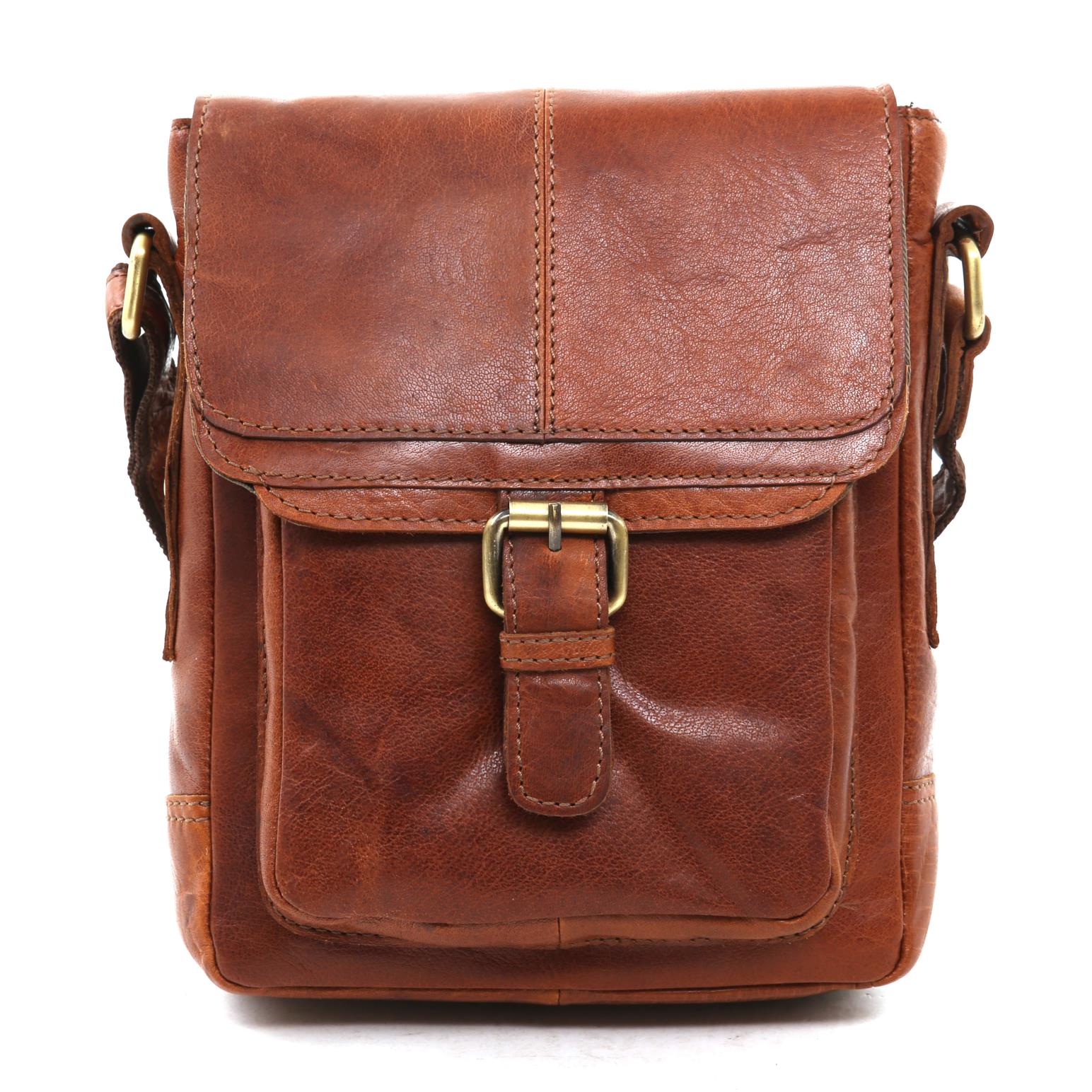 Ashwood Small Leather Man Bag