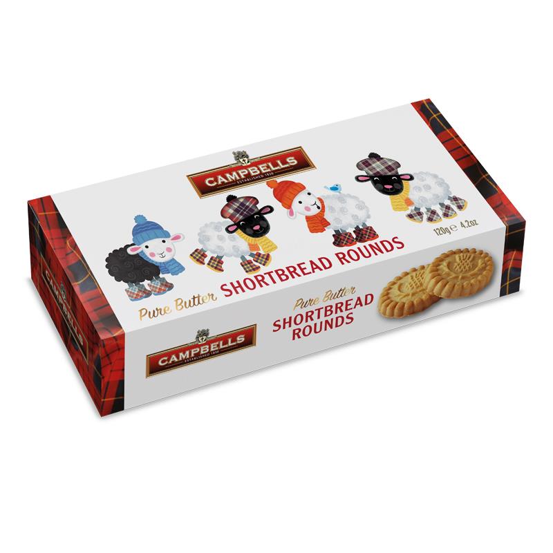 Campbells Sheep Shortbread Rounds Carton 120g