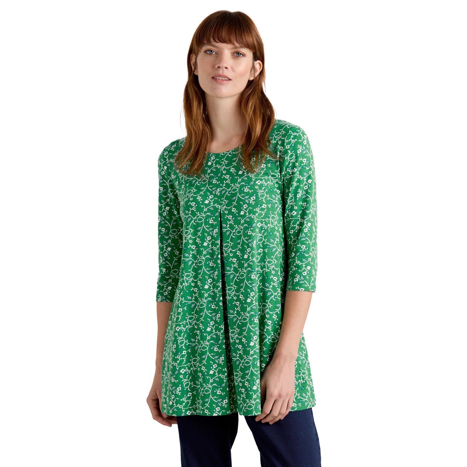 Seasalt Cornwall Arusha Tunic Twirling Vines Island