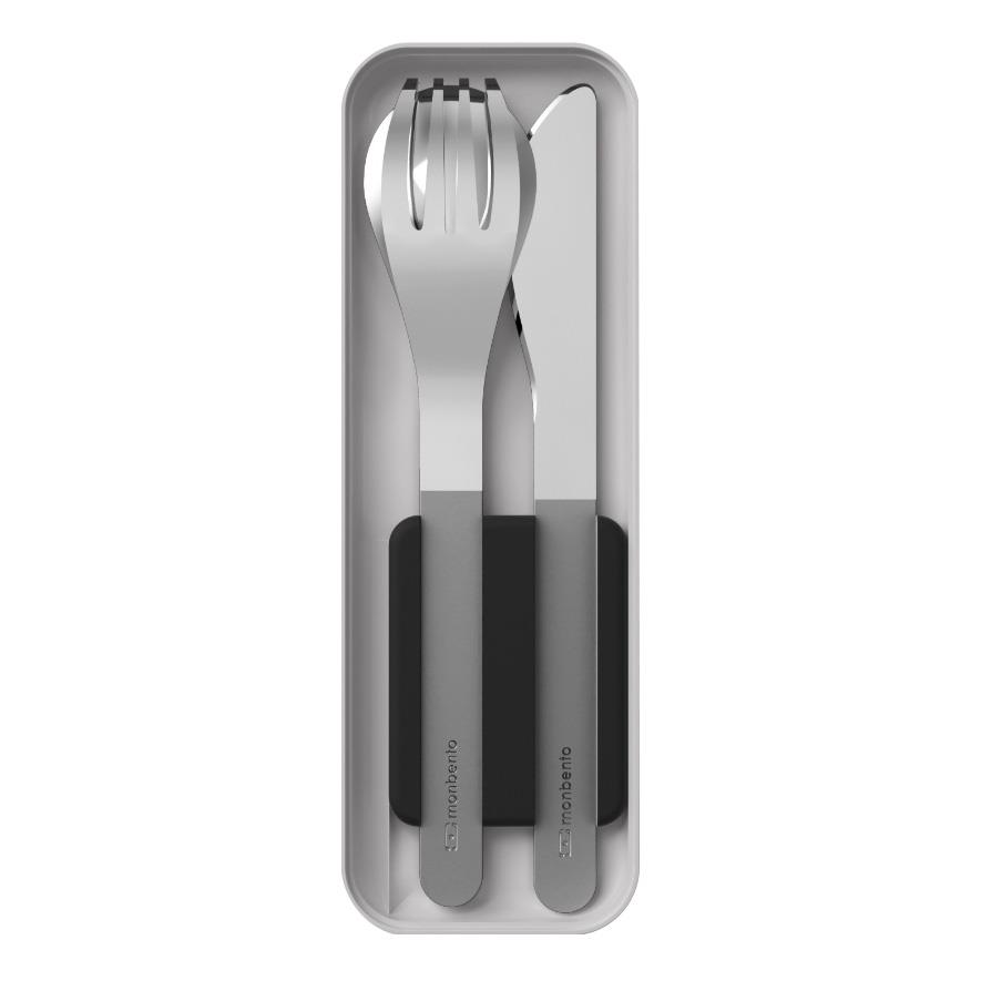 Monbento MB Slim Box Cutlery Set - Black