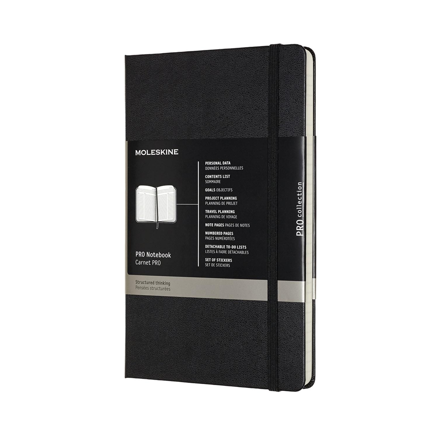 Moleskine Pro Notebook Large Hard Black