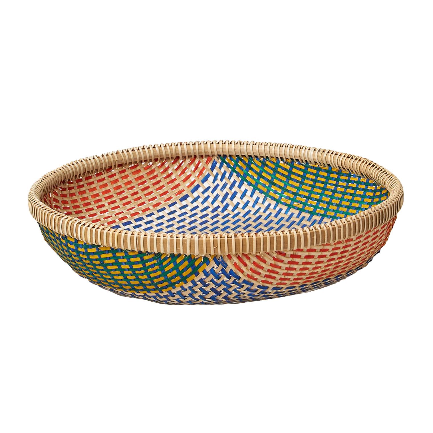 Città Thao Woven Basket Blue/Multi L