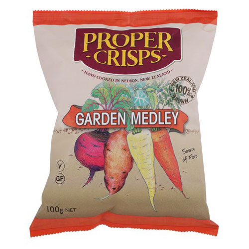 Proper Crisps Garden Medley 100g