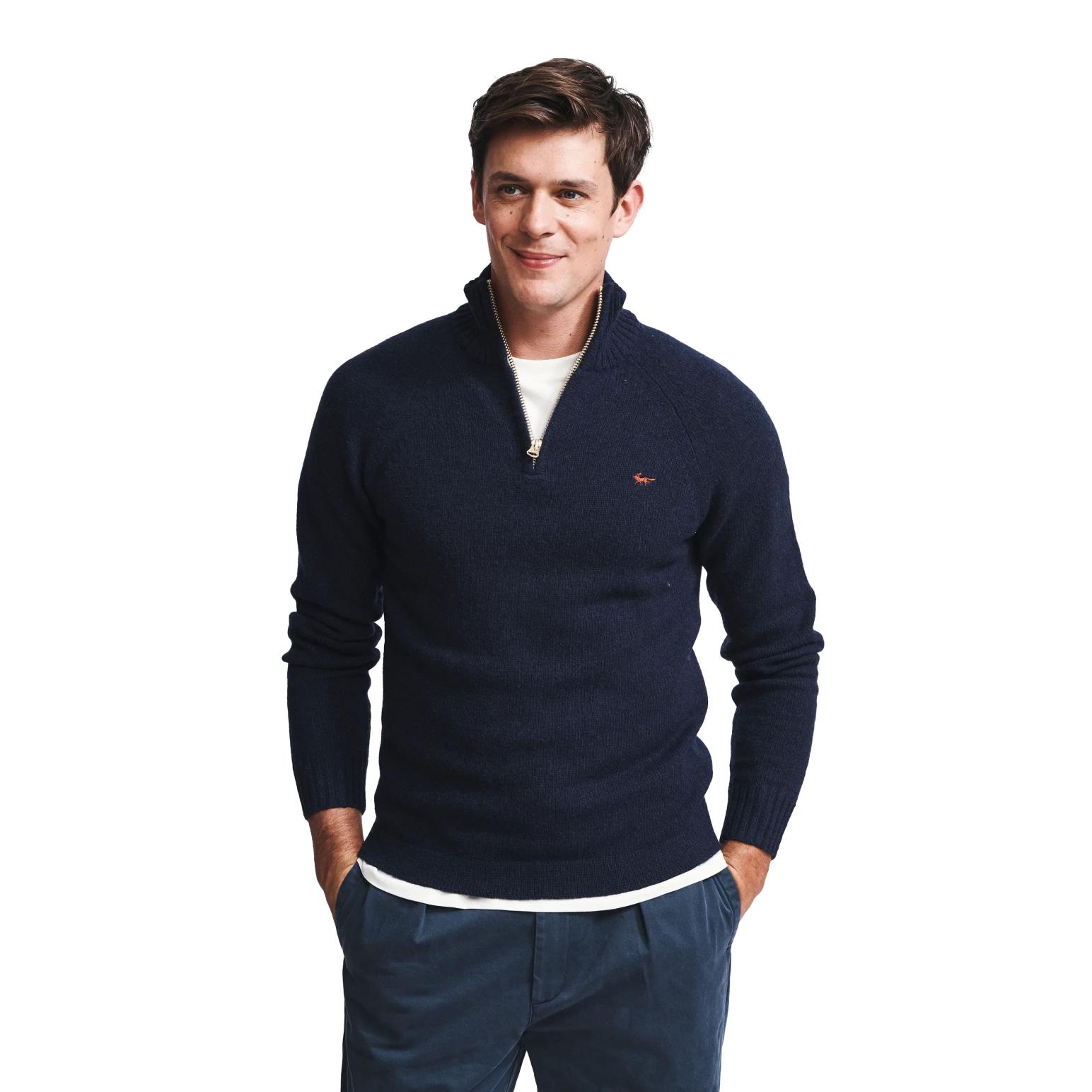 Aubin Bream Zip Neck Jumper