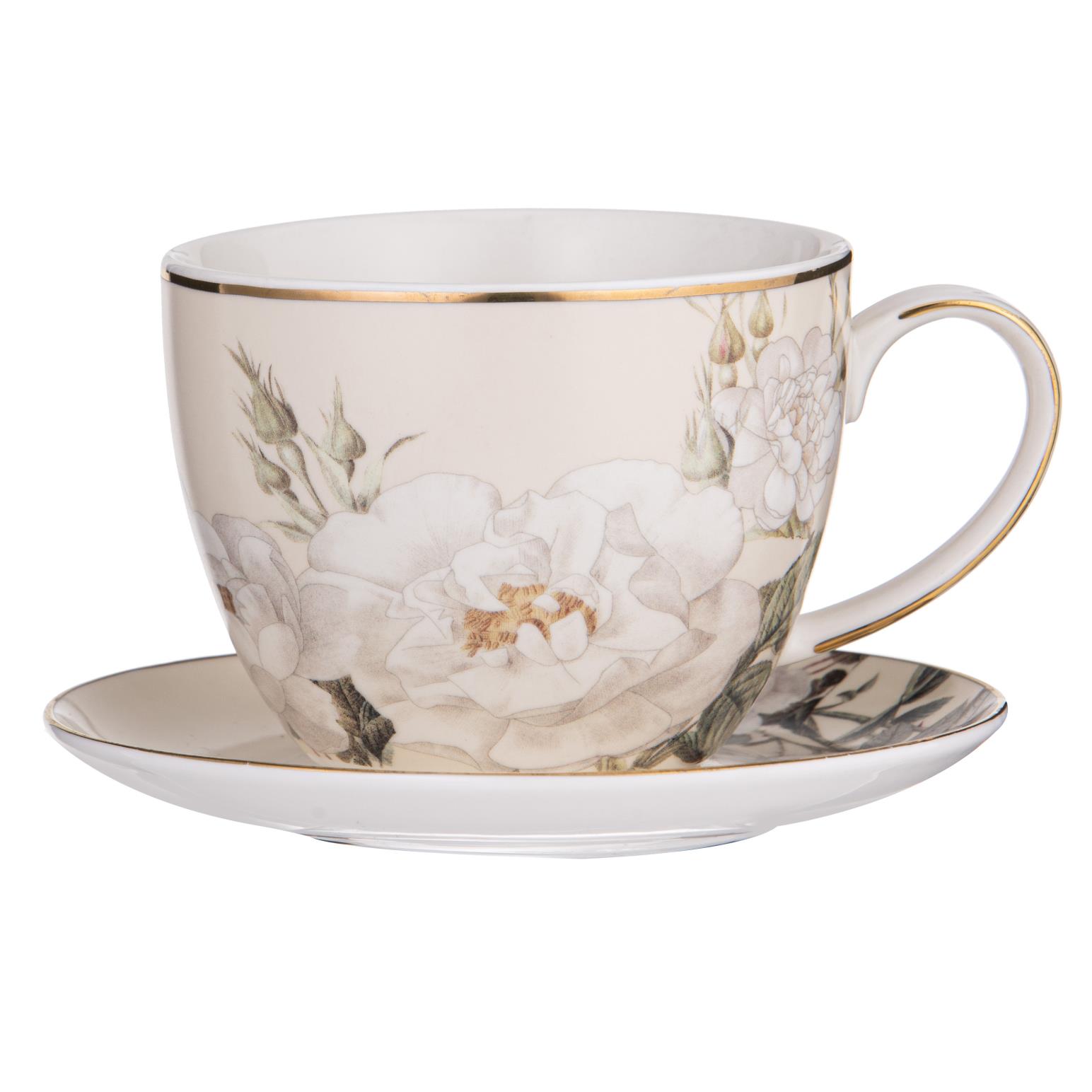 Ashdene Elegant Rose Cream Cup & Saucer