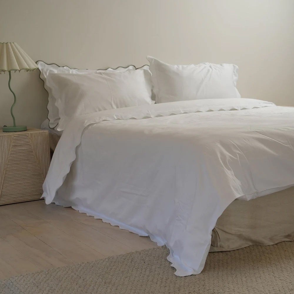 Home Lab Celine Scallop Edge Duvet Set