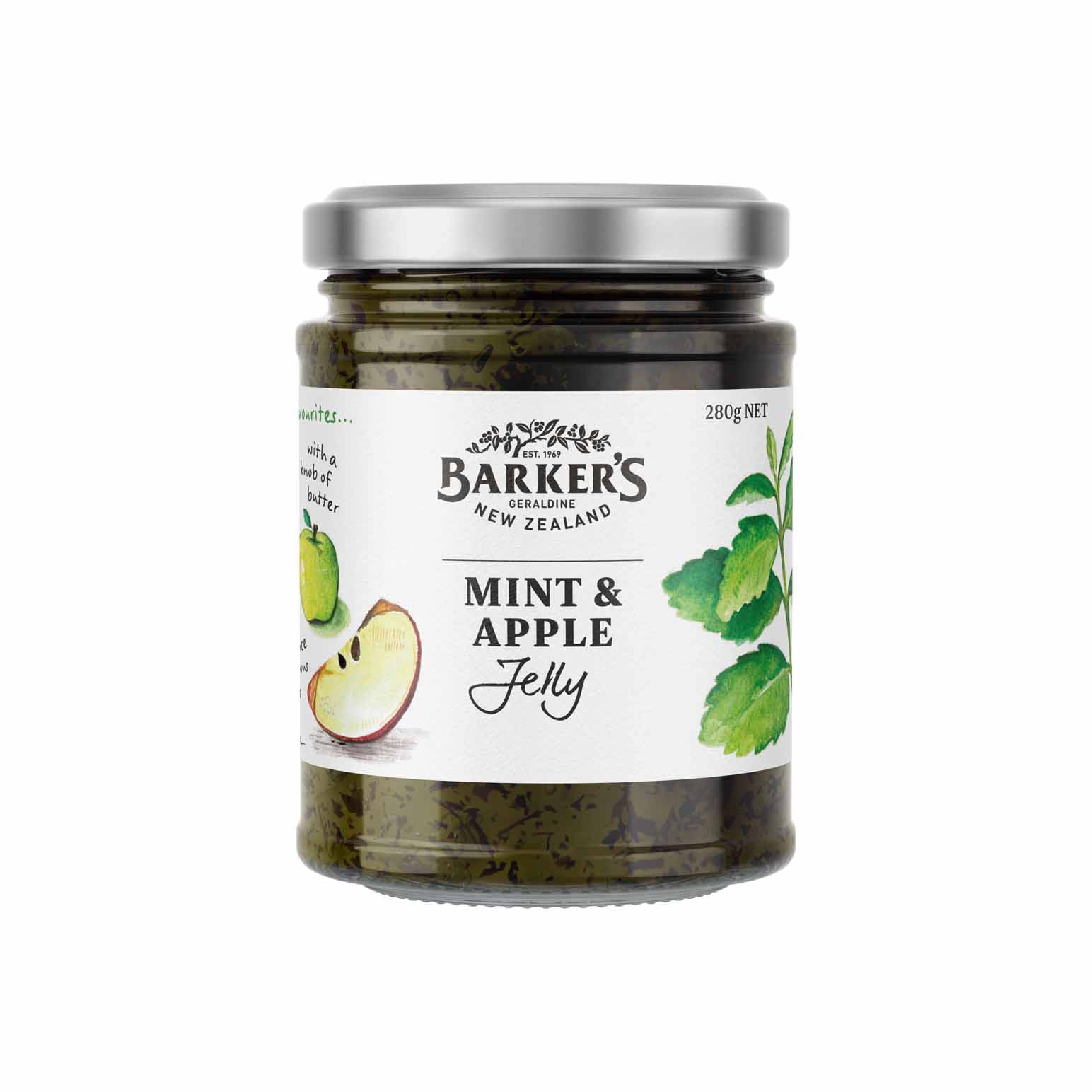 Barker's Mint & Apple Jelly 280g