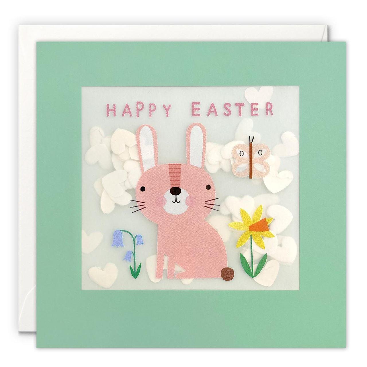 James Ellis Stevens Happy Easter Rabbit Shakies Card