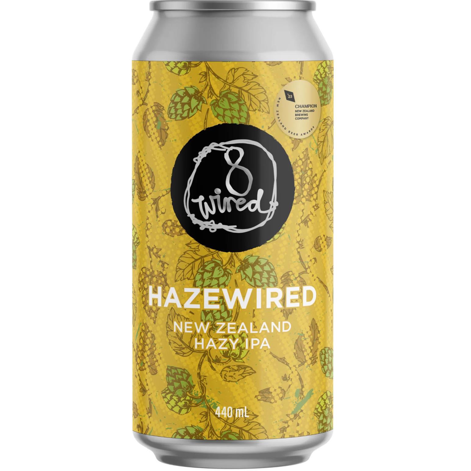 8 Wired Hazewired NZ Hazy IPA 7.0% 440ml