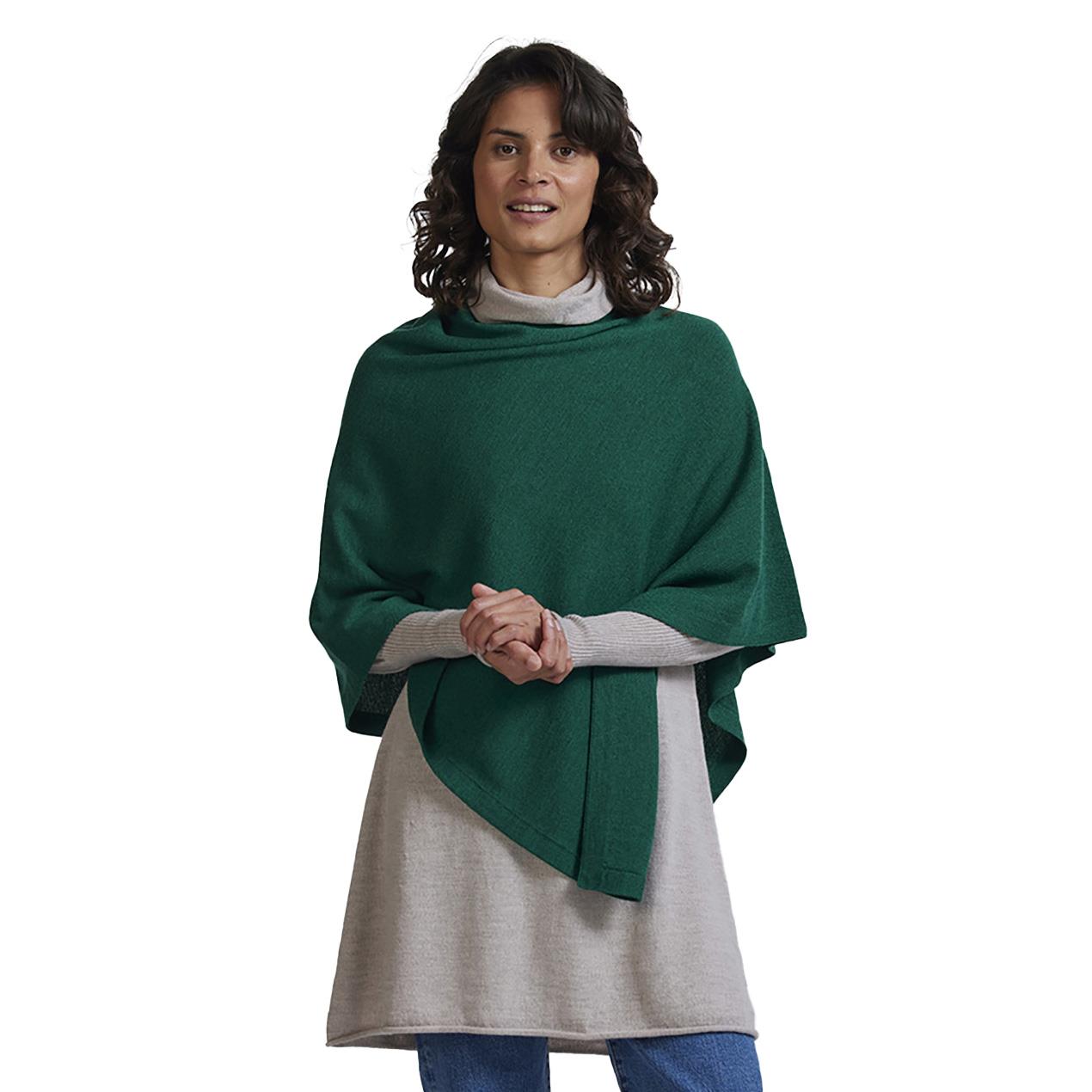 Royal Merino Asymmetric Poncho