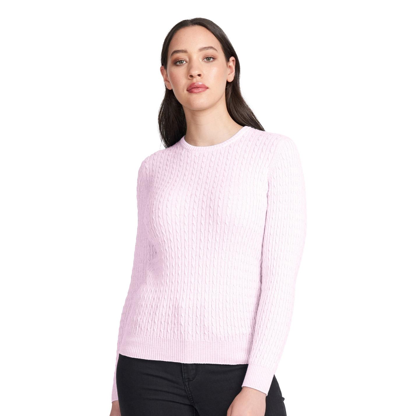 Royal Merino Cable Crew Neck Jumper