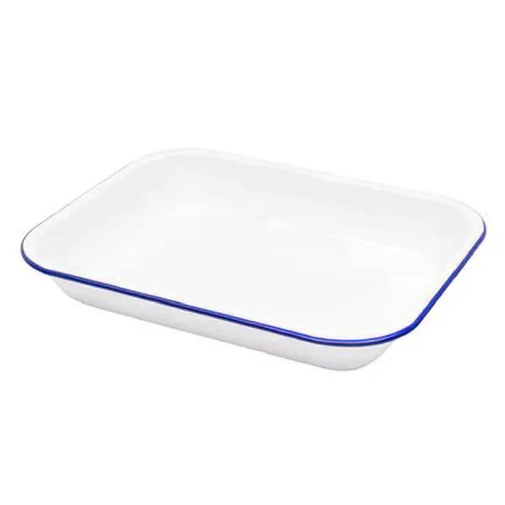 Falcon Enamelware Blue Rim Roast Pan 37cm