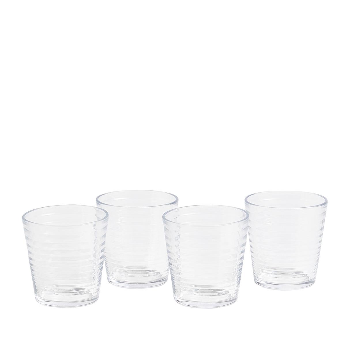 Royal Doulton Gordon Ramsay Maze Glass Tumbler Clear Set of 4