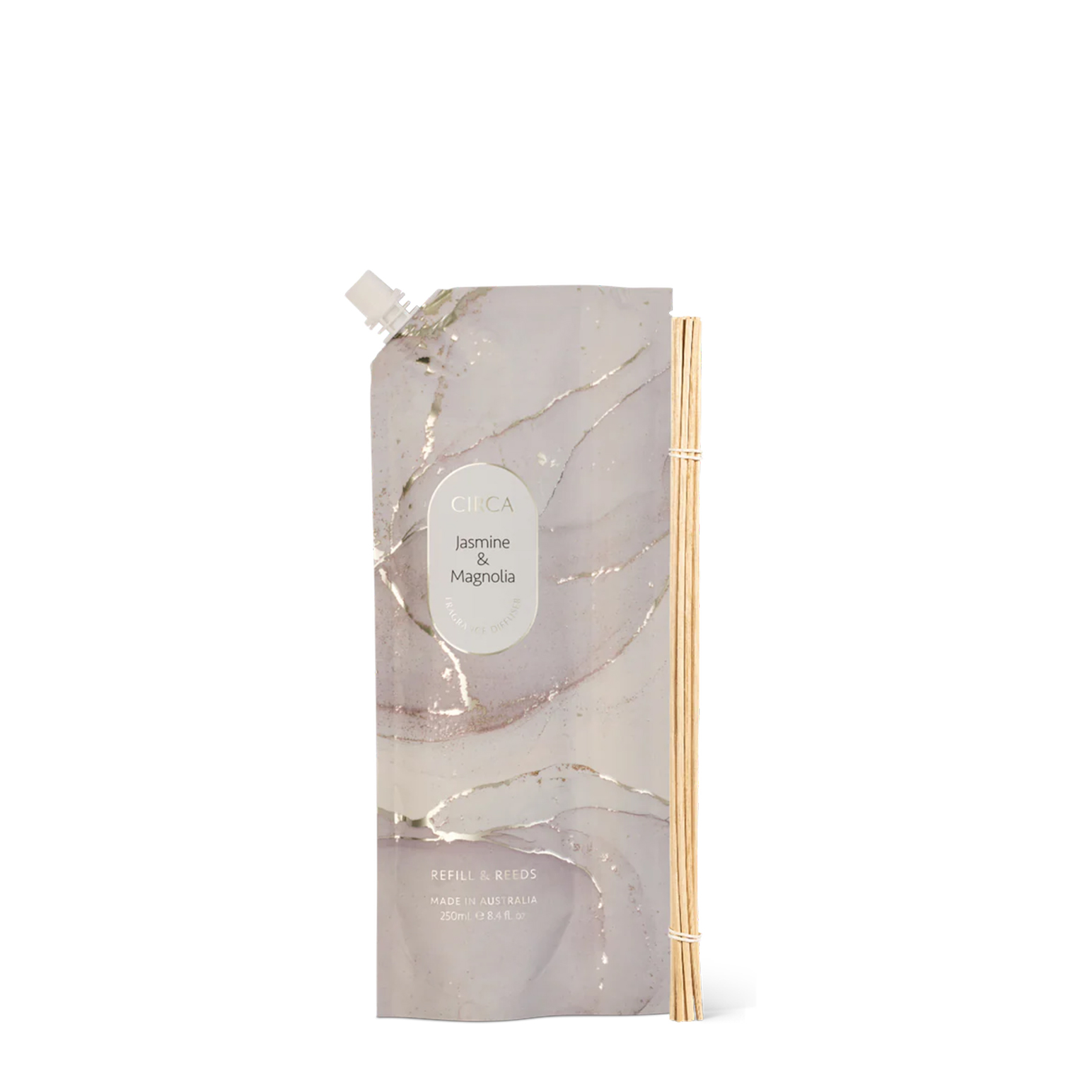 CIRCA Fragrance Diffuser Refill Pouch & Reeds 250ml  - Jasmine & Magnolia