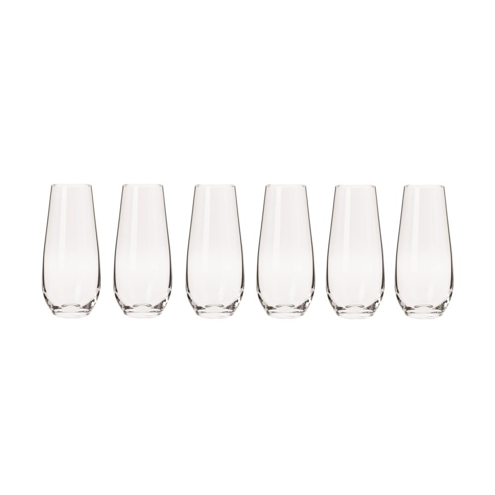 Krosno Harmony Stemless Flute 230ml Set Of 6 Gift Boxed