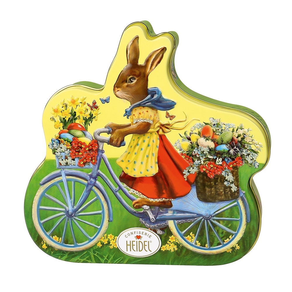 Heidel Easter Nostalgia Bicycle Bunny Tin 108g