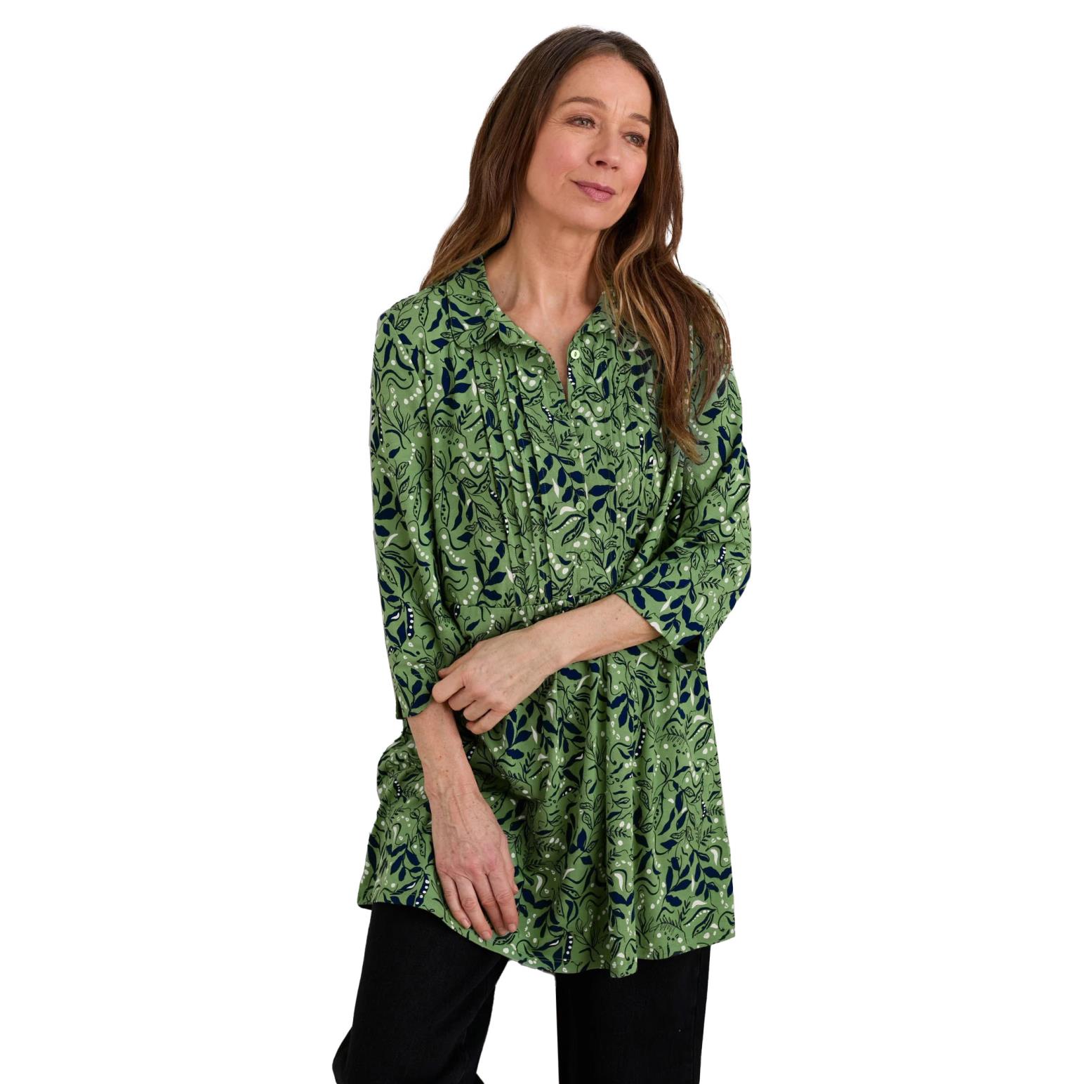 Seasalt Cornwall Rocky Pass Tunic Wandering Peas Samphire