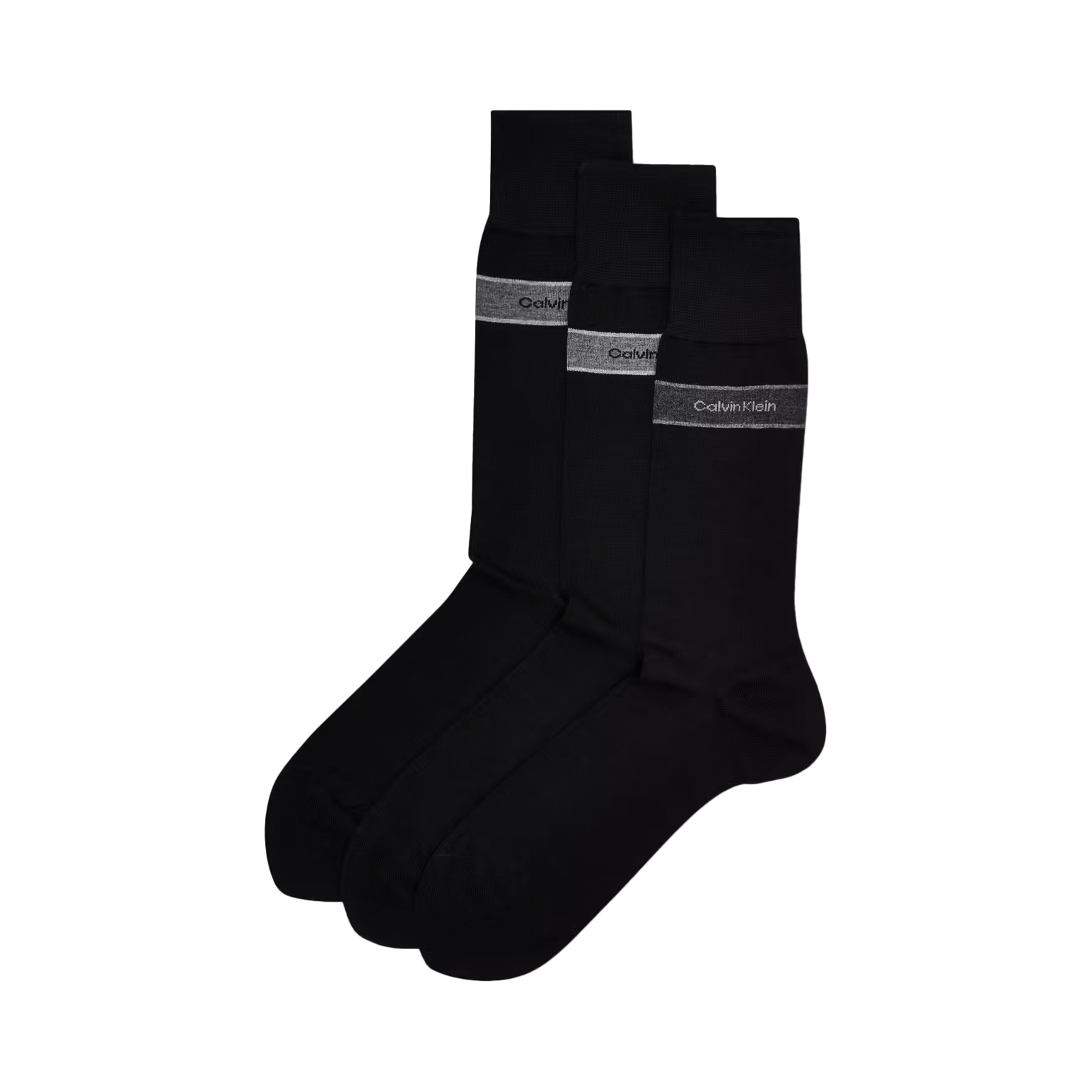 Calvin Klein Bamboo Blend Logo Crew Socks - 3 Pack