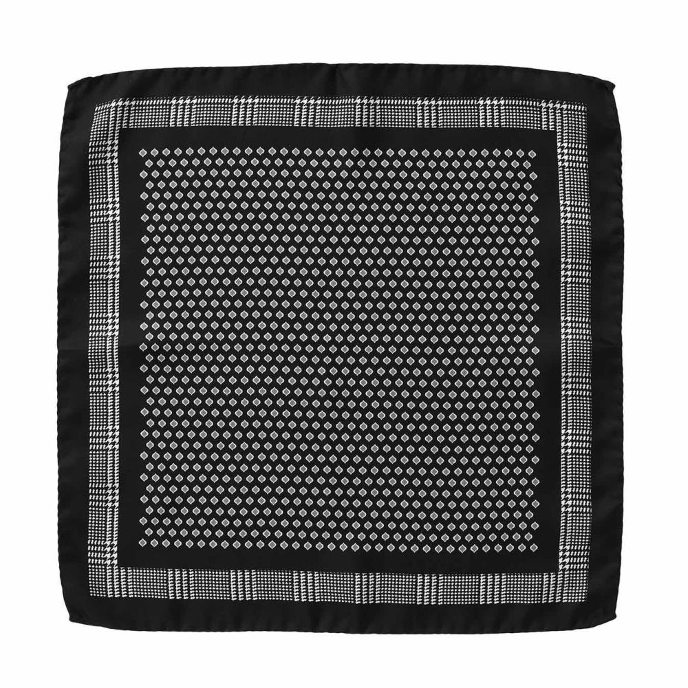 Uberstone Houndstooth Check Pocket Square