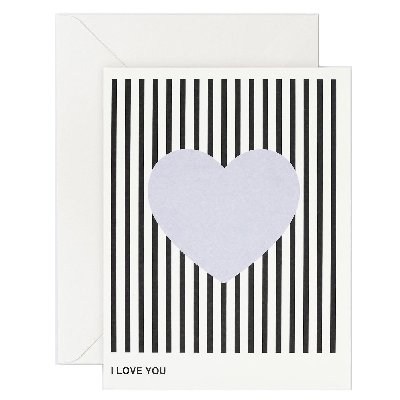 Lettuce I Love You Lavender Heart Card