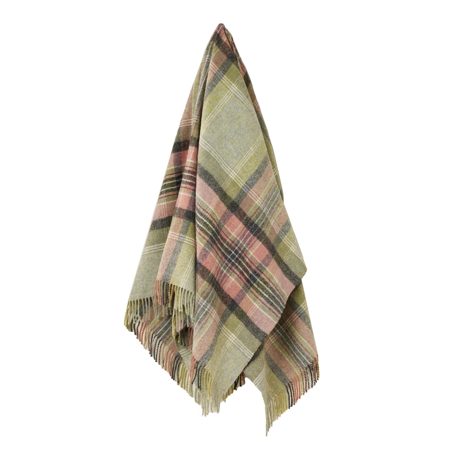 Exquisite Kintyre Green NZ Wool Throw