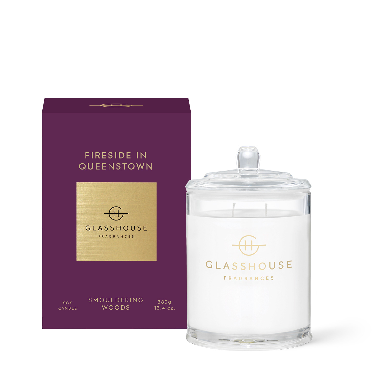 Glasshouse Fragrances Fireside In Queenstown Soy Candle 380g