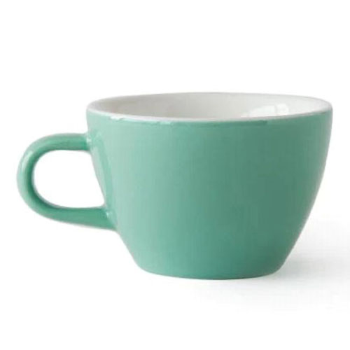 Acme Classic Range Flat White Cup Feijoa Green 150ml