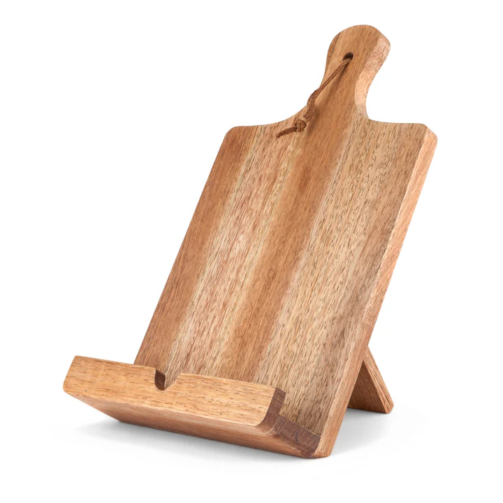 Rustic Farmhouse Acacia Wood Tablet Cooking Stand By Twine®