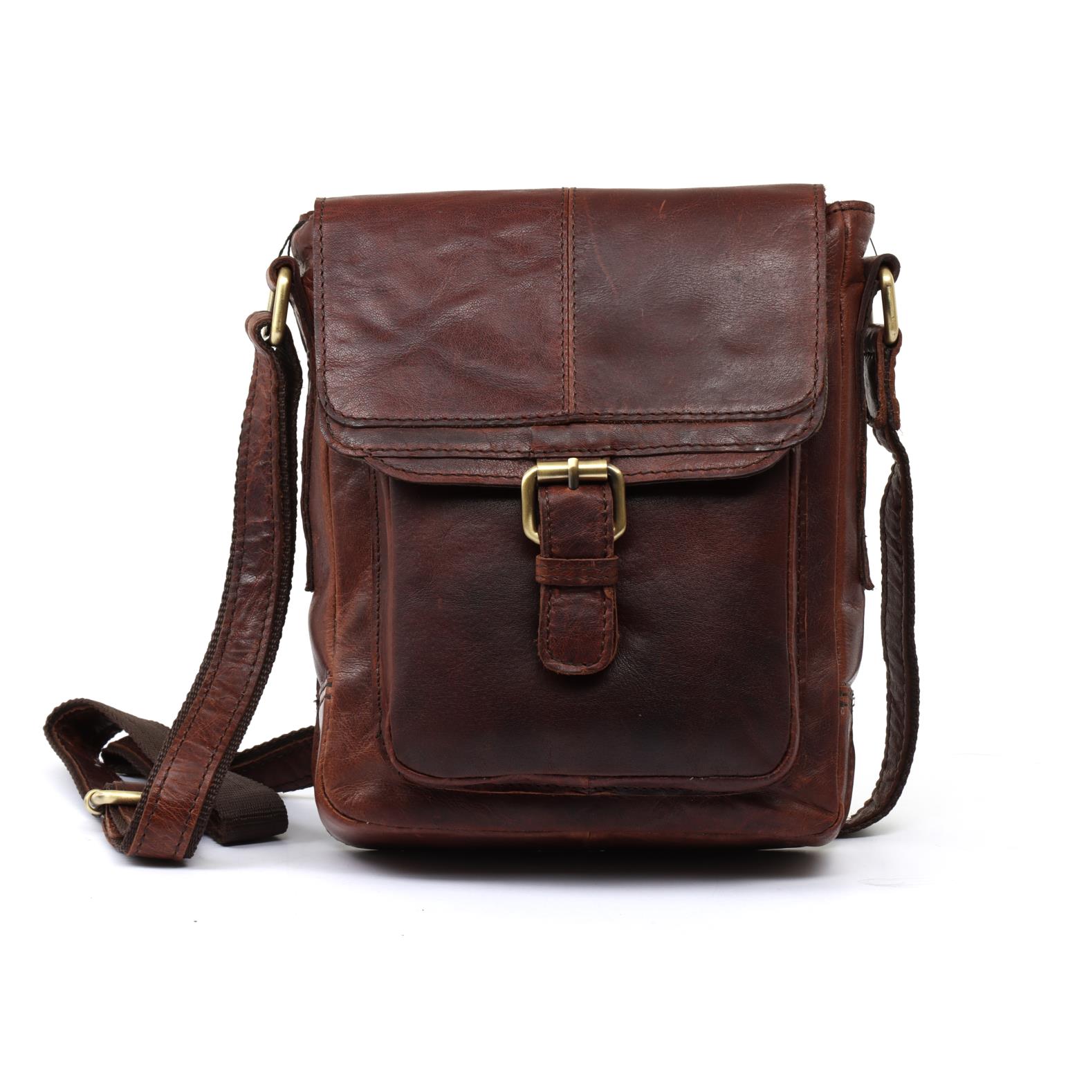 Ashwood Small Leather Man Bag