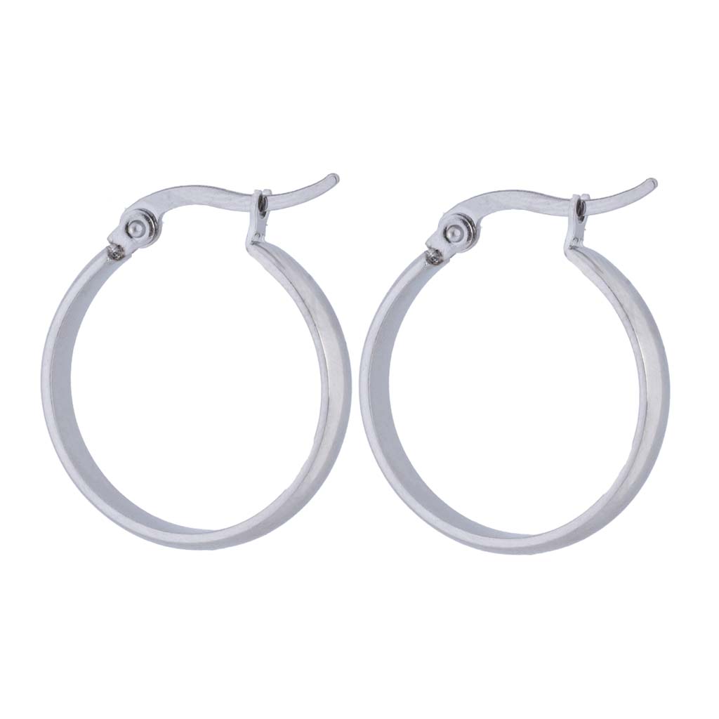 Charm Silver Reg Hoop