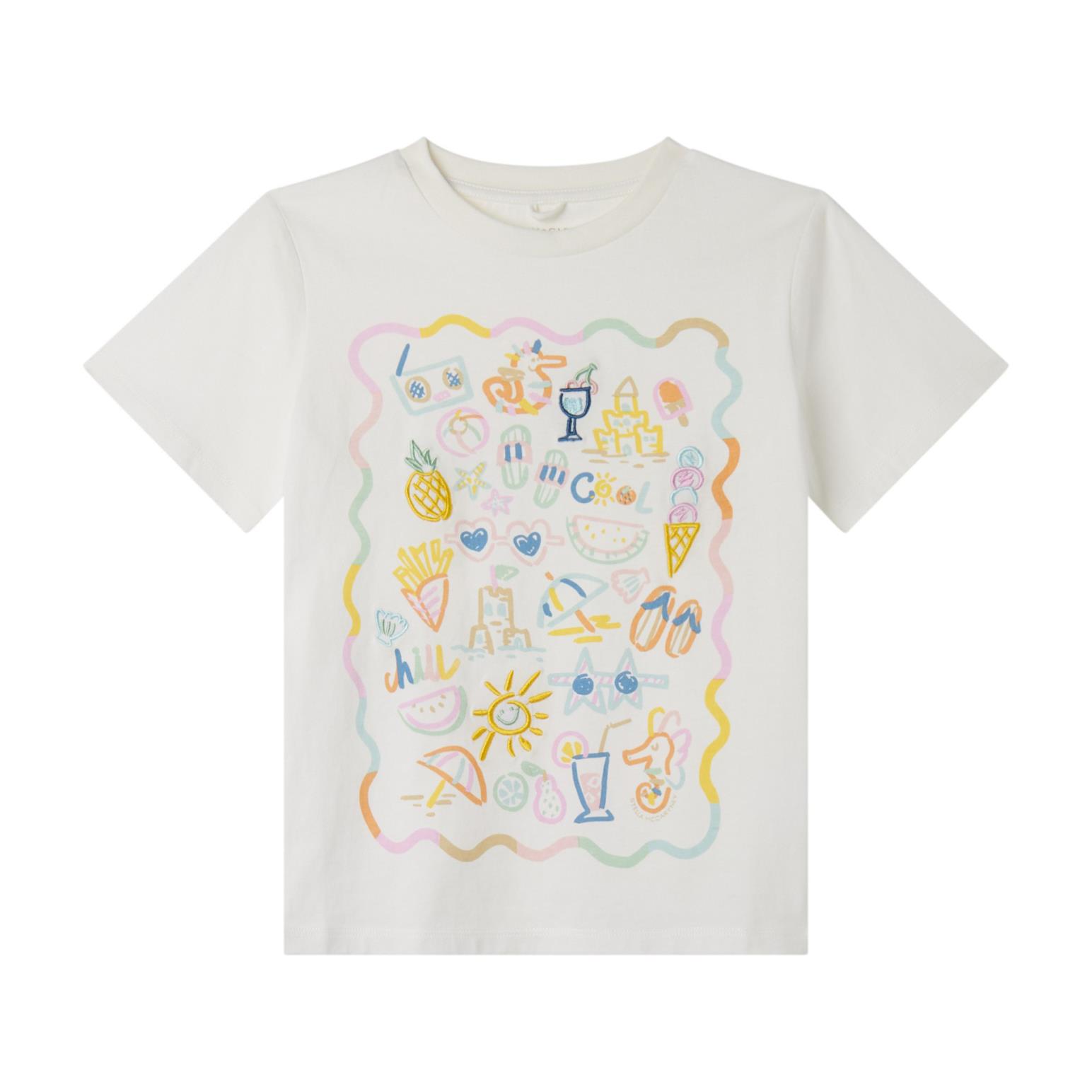 Stella McCartney Summer Doodles Motif T-Shirt