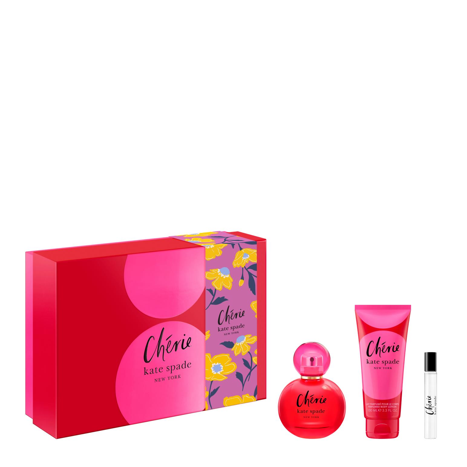 Kate Spade Cherie Xmas Set (100ml EDP + 7.5ml EDP + 100ml Lotion)